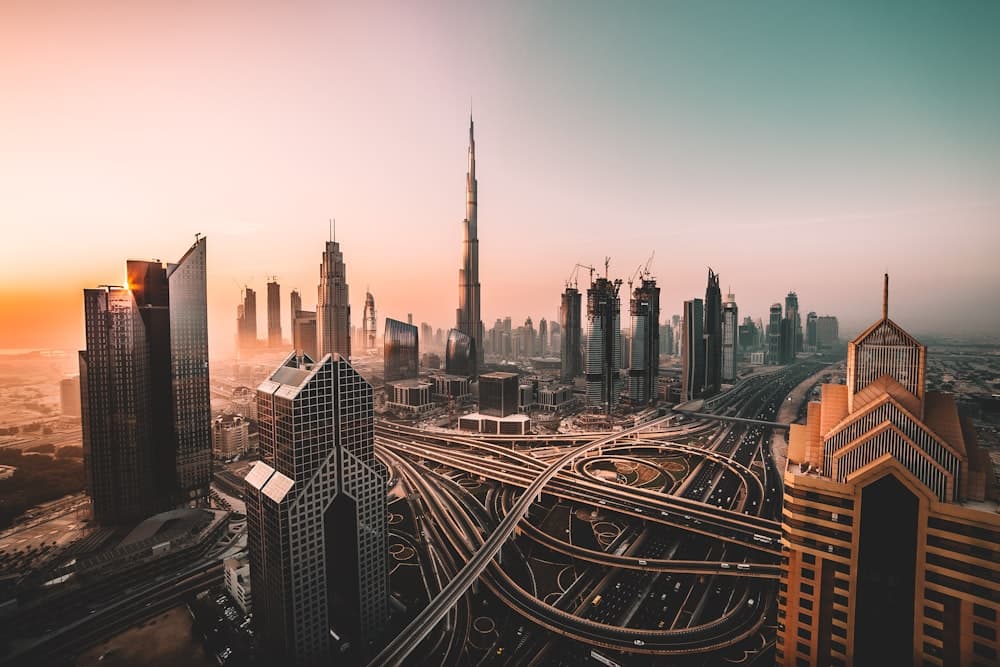 Burj Khalifa and Dubai skyline, UAE